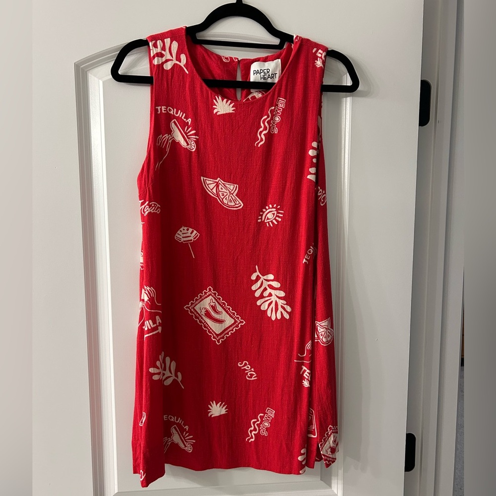 Paper Heart Red Tequila Dress